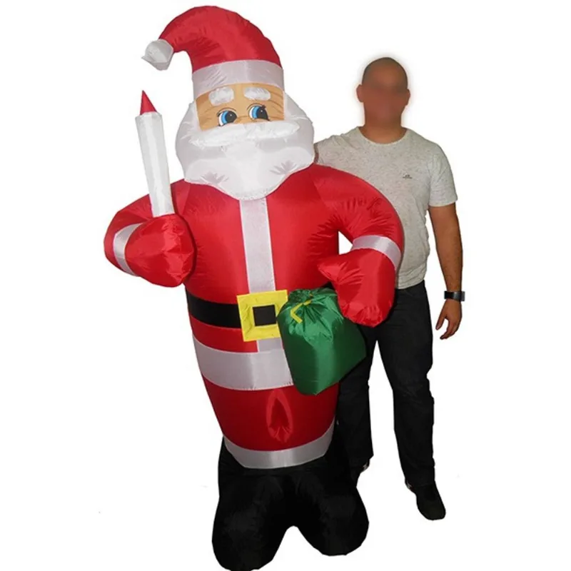 Papai noel inflavel gigante 1,80 decorativo de natal Natalino (PW102)