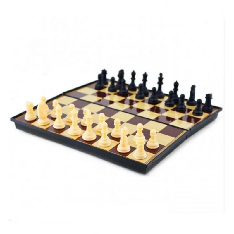Jogo De Xadrez Tabuleiro Dobrável Magnético Imã 20 X 20Cm