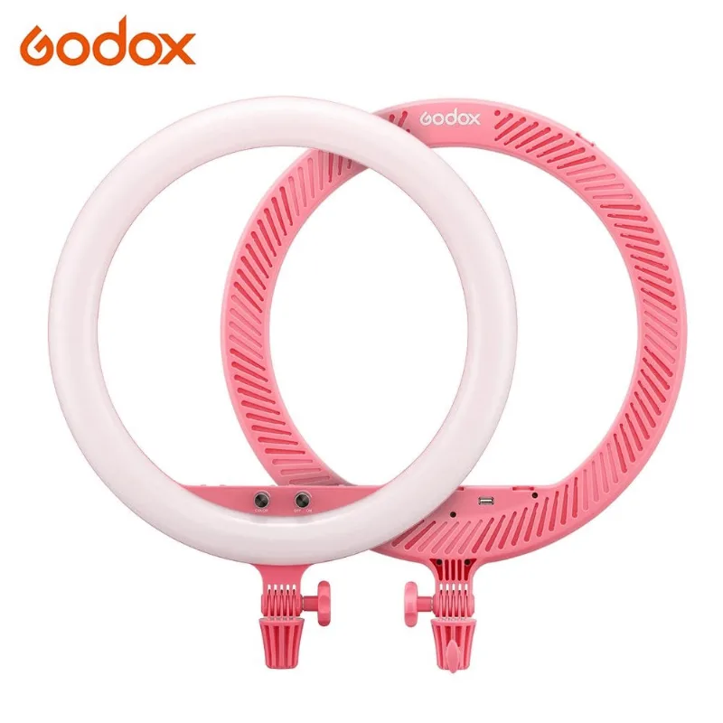 Iluminador Circular LED Godox LR150 18 / 46cm Ring-Light 38w Bi-Color (Rosa)