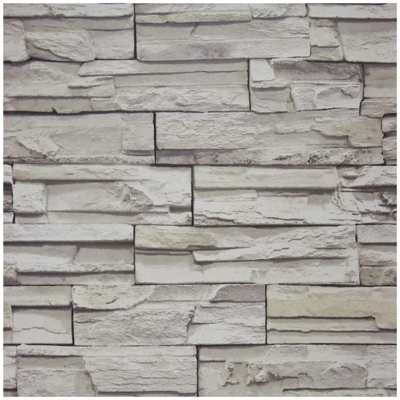 Papel De Parede Vinil Pedra Cinza 0.50x10mt Sugestões