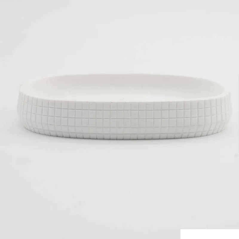 Saboneteira para bancada Square branco Coisas e Coisinhas