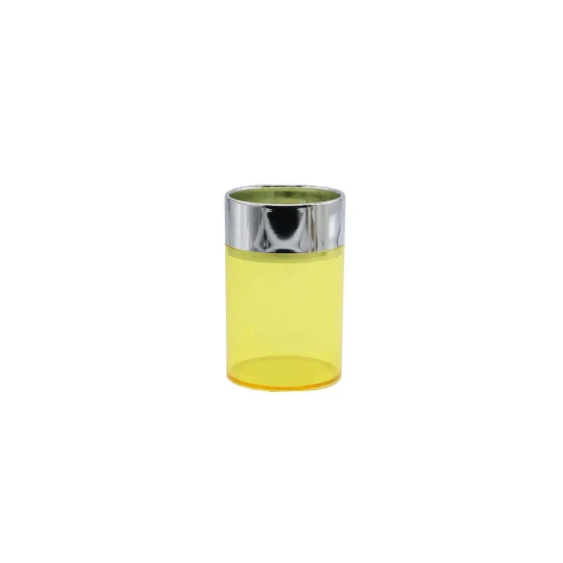 Porta escova de dentes amarelo transparente Coisas e Coisinhas