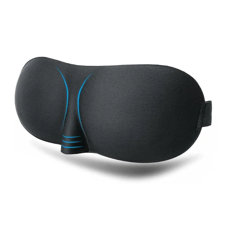 Máscara Para Dormir 3d Tapa Olho Ajustável Super Confortável Macia Relaxar Viagem Turno Noturno