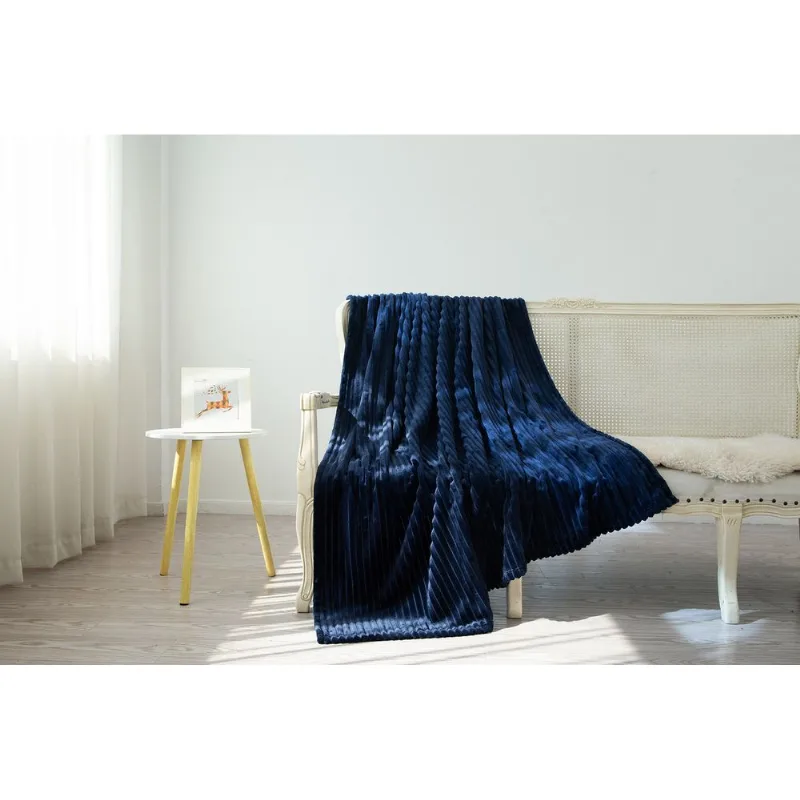 Cobertor Flanelado Queen Azul Marinho 220 x 240cm Member's Mark