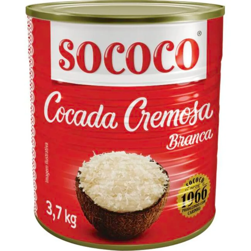 Doce de Coco Sococo Cocada branca 3,7kg
