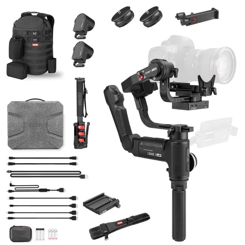 Kit Estabilizador Crane3 LAB Master Package para Câmeras DSLR e Mirrorless