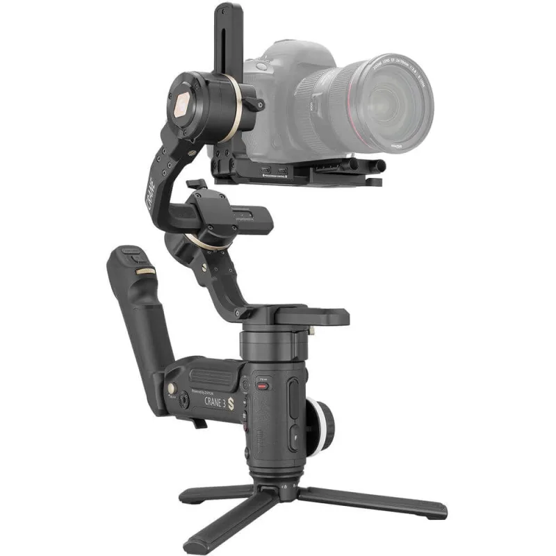 Estabilizador de Mão Gimbal Crane 3S Zhiyun-Tech para Câmeras dslr e Mirrorless / Crane3S - Não Disponível - áudio E Vídeo