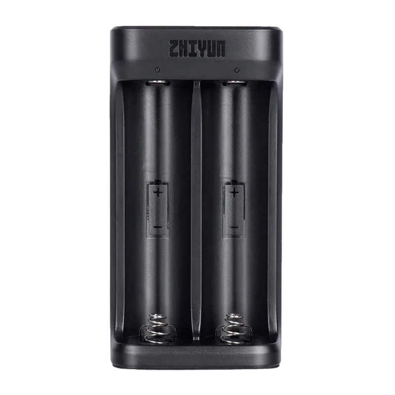 Carregador Bateria Zhiyun Li-ion 18650 2 Slots para Gimbal Portátil Cardan Estabilizador / no Brasil