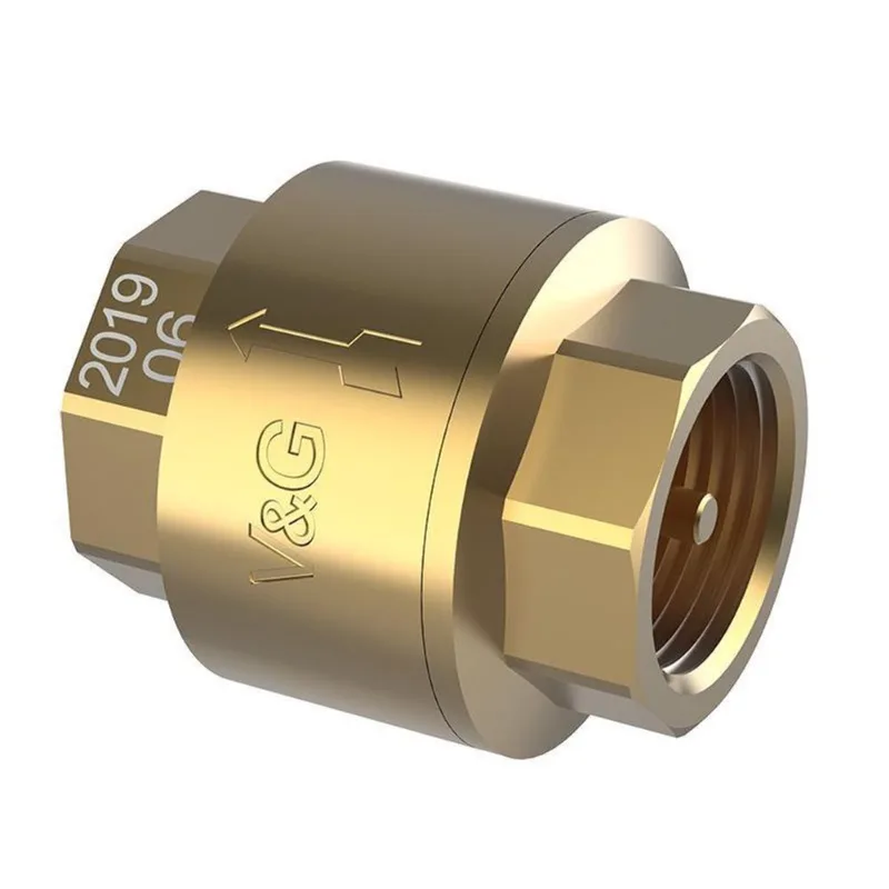 Valvula De Retenção Vertical 3/4 Pol. Com Mola Sede Metal