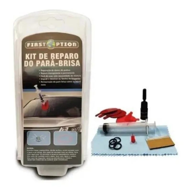 Kit Completo Reparador De Para Brisa Vidro Trincado