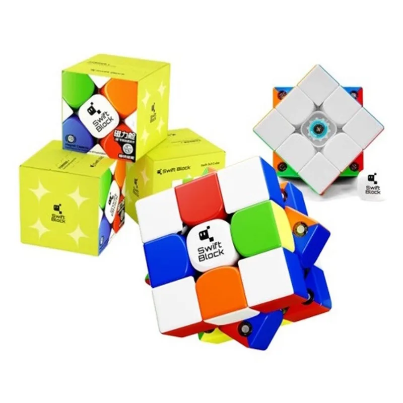 Cubo Mágico Gan 3x3 Swift Block Magnético + brinde