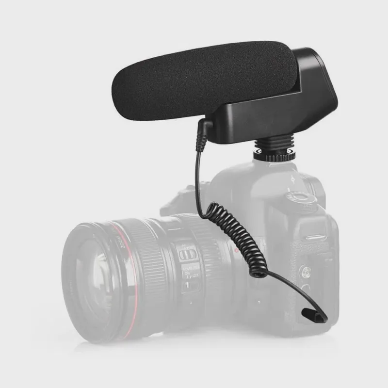 Microfone Shotgun Boya By-VM600 Direcional Cardióide para Câmeras DSLRs e Mirrorless - Não Disponível - áudio E Vídeo