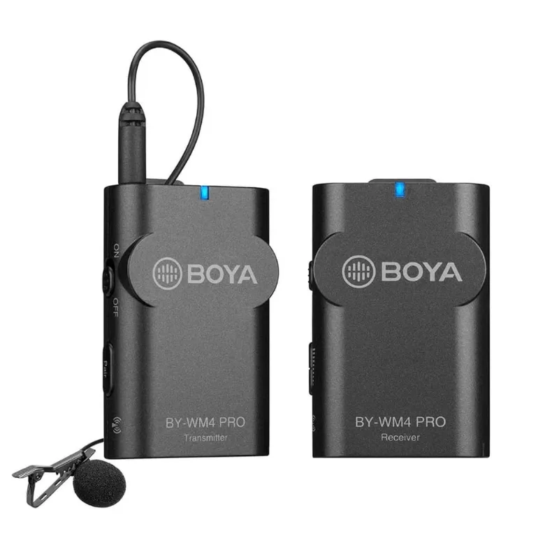 Microfone de Lapela Sem Fio Boya BY-WM4 Pro Wireless