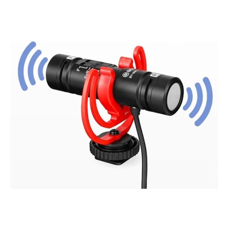 Microfone boya BY-MM1 pro dual mic p/ câmera dslr smartphone