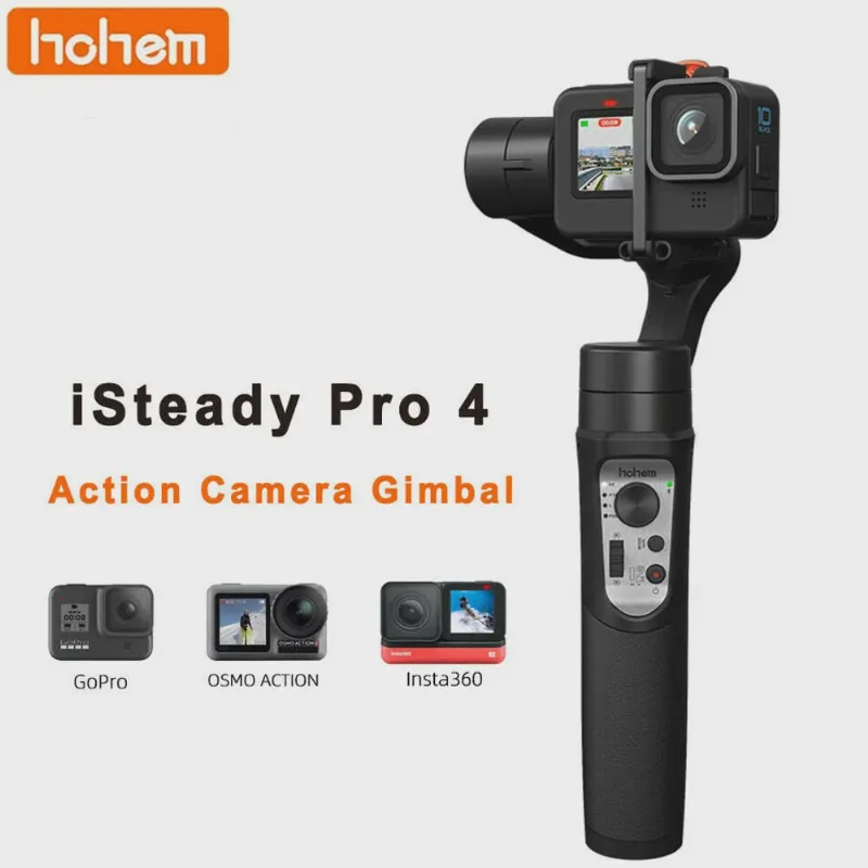 Estabilizador Eletrônico da Hohem iSteady Pro 4 Para Câmeras de Ação