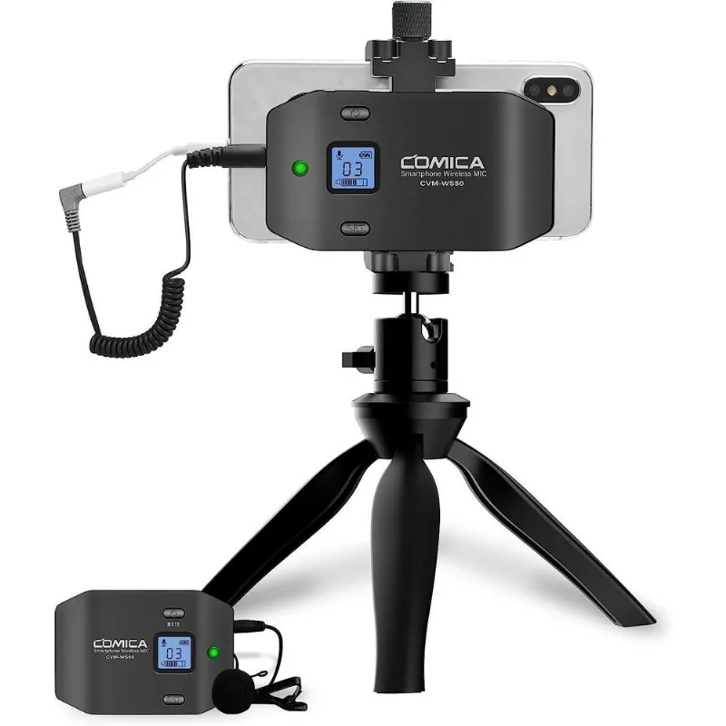 Microfone De Lapela Sem Fio Para Smartphones Android Ios