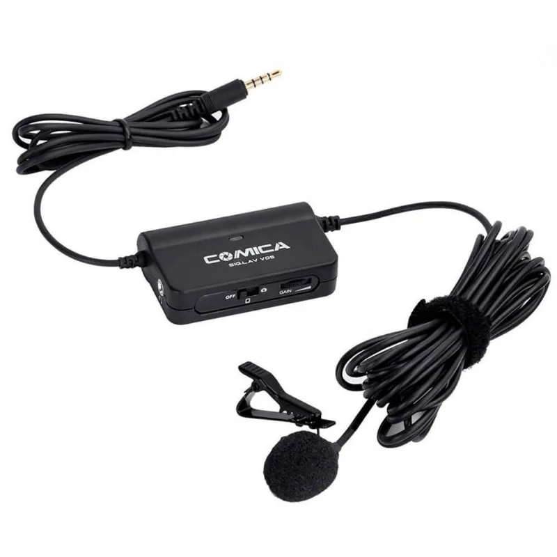 Microfone De Lapela Comica Sig.lav V05 Para Smartphone