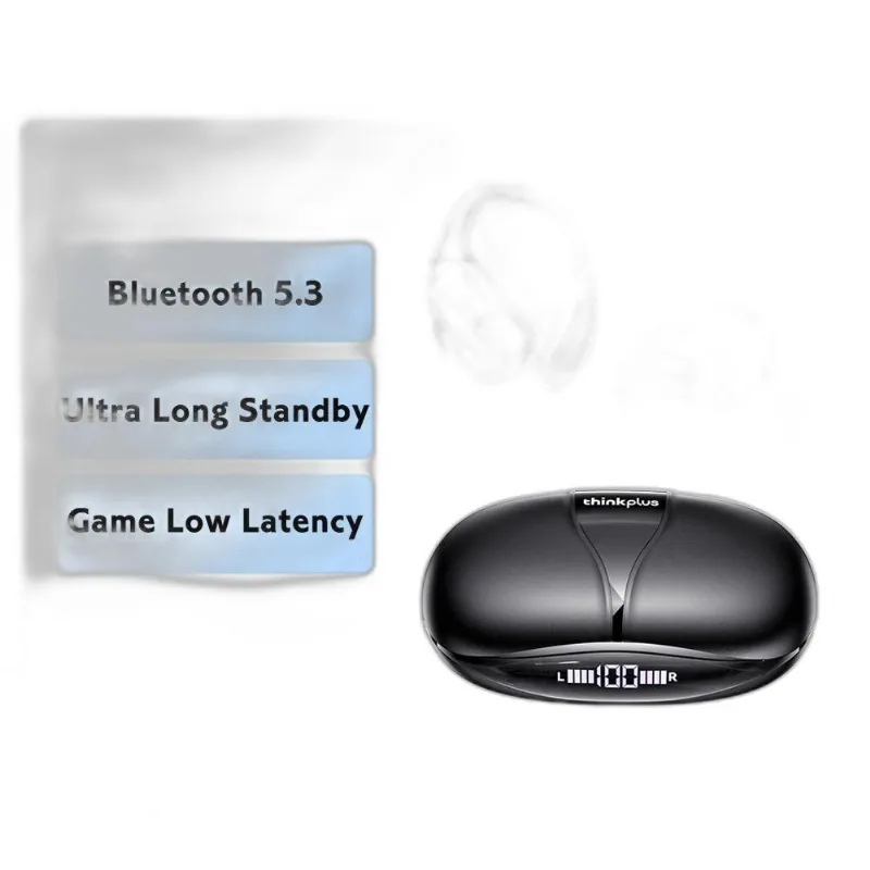 Fone Lenovo Xt80 Bluetooth 5.3 Tws Microfone Esportes Tipo
