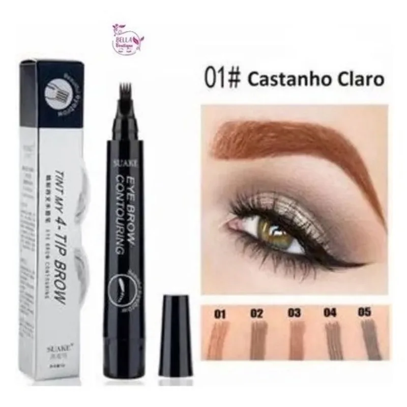 Caneta Microblading Impermeável Sobrancelha Perfeita
