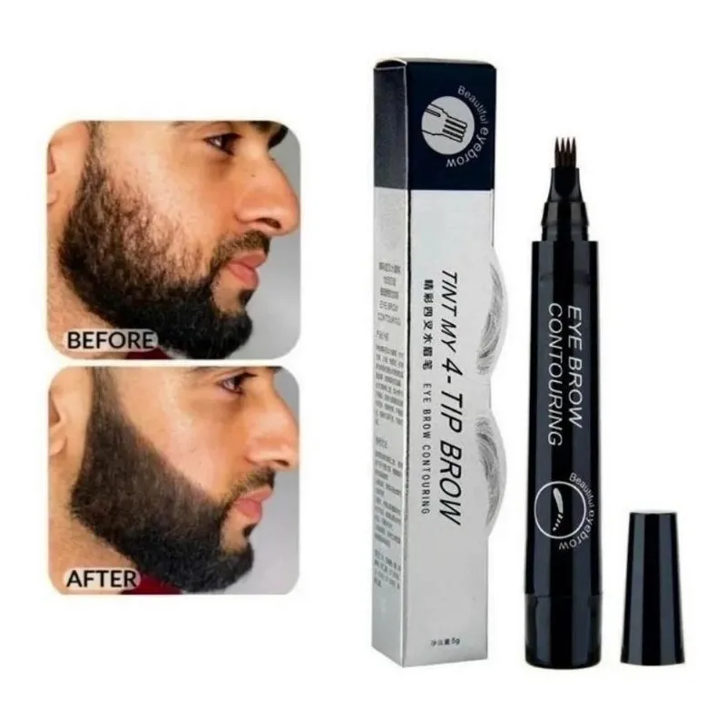 Barba Masculina Enchimento Caneta Barba Reparação Lápis-Pre