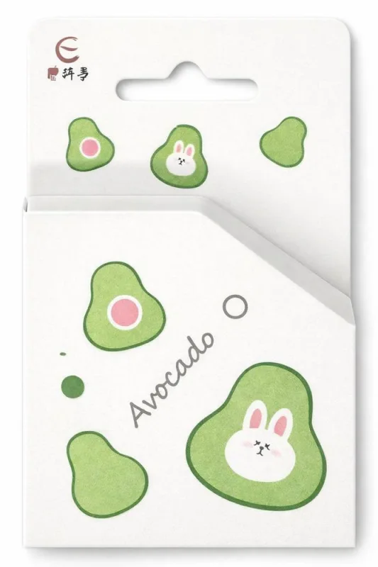 Fita Adesiva Washi Tape Abacate 2 Metros Divesas Estampas - LC - Presentes