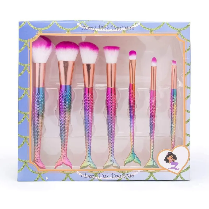Kit Pinceis Sereia Com 7 Pinceis
