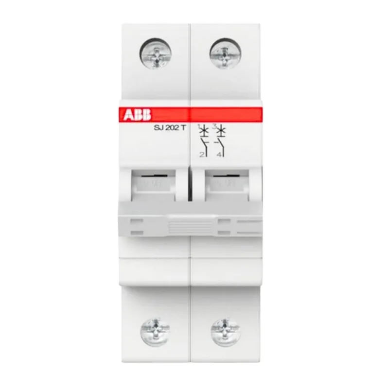 Mini Disjuntor Bipolar 10A SJ200 Curva C ABB Mini Disjuntor Bipolar 10A Curva C 3KA SJ200 ABB