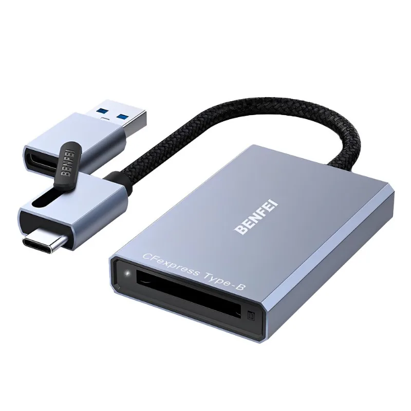 Benfei Adaptador Usb A/c P/cartão Cfexpress Tipo B Cinza