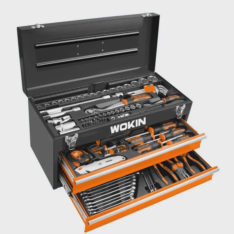 Caixa de Ferramentas de Aço 98 Peças Wokin Tools - Não Disponível - Construção E Ferramentas