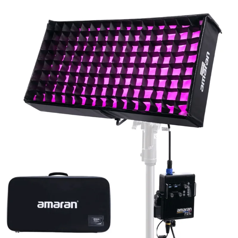 Iluminador LED Flexível Amaran F21c rgbww Light Mat 60x30cm com Plate V-Mount