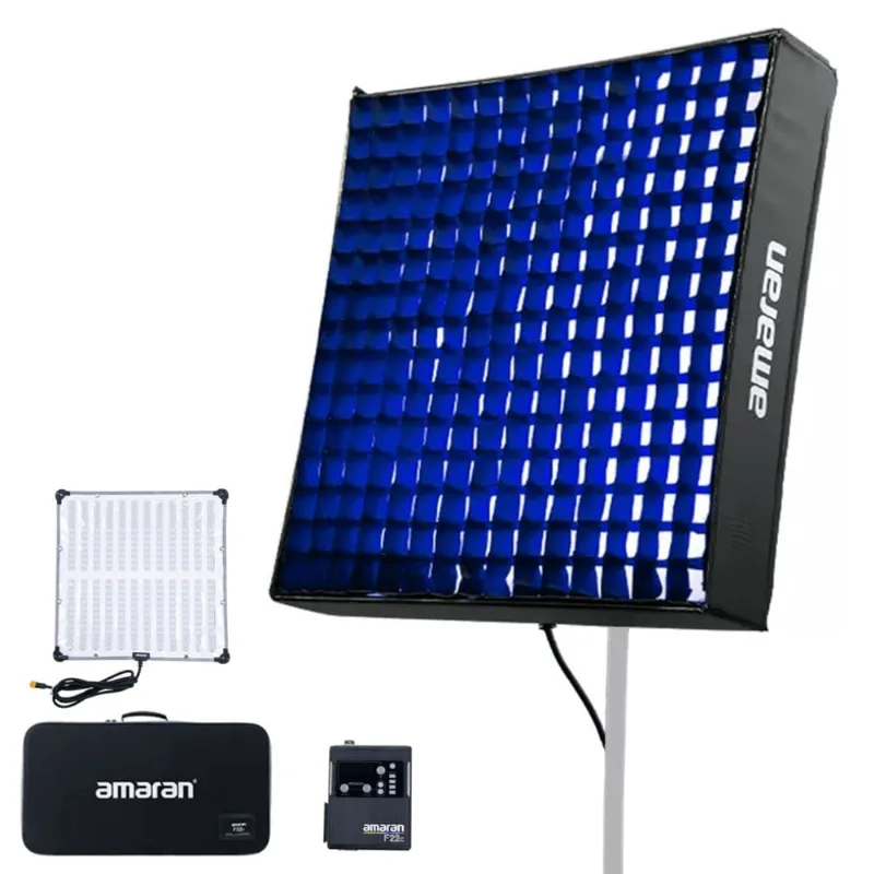 Iluminador LED Flexível Amaran F22c rgbww Light Mat 60x60cm com Plate V-Mount