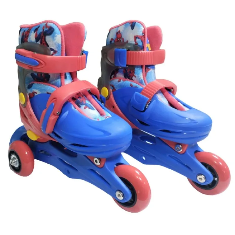 Patins Inline e Triline - Marvel - Spider Man 2 em 1 com Conjunto de Protecao - Marvel