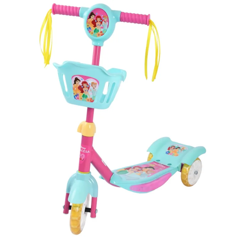 Patinete Infantil com LED e Som Brink+ 3 Rodas Princesas - Brink+ - Esporte E Lazer