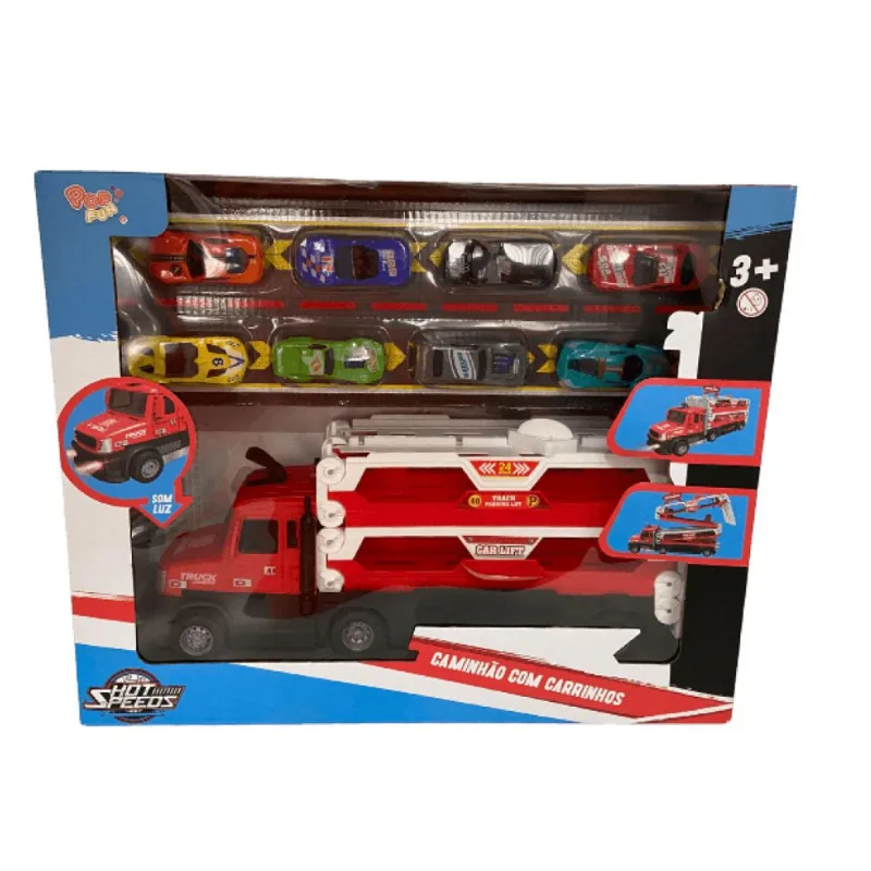 Caminhao Cegonha com Carrinhos - Hot Speeds TERRACO