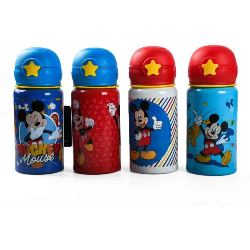 Garrafa de Aluminio Mickey 500ML C/TRAVA (S)