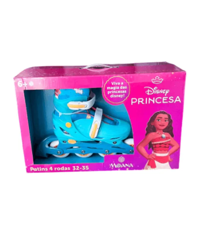 Patins - Moana Com Kit de Protecao HONGYAO - Disney - Esporte E Lazer