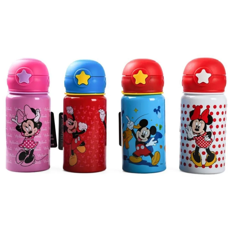Garrafa de Aluminio MICKEY/MINNIE 500ML C/TRAVA(S)