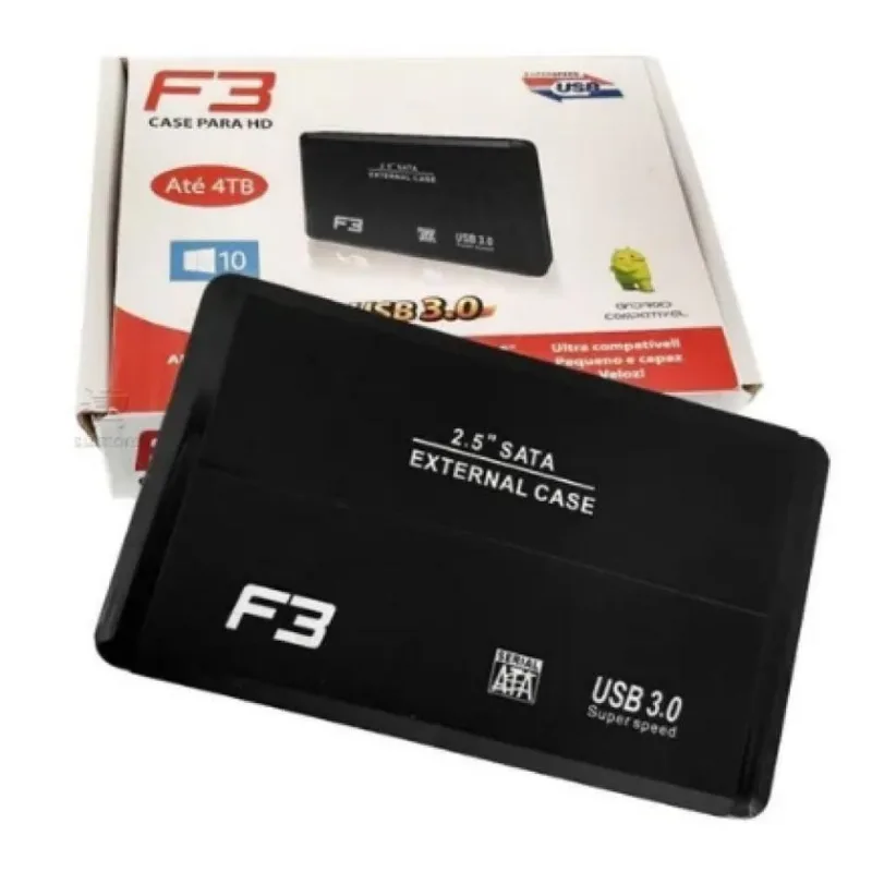 Case Externa Para Hd Sata 2,5" Usb 2.0 Até 4tb - Cs-u2