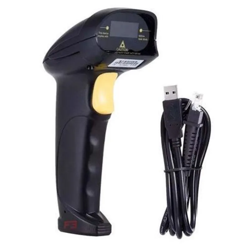 Leitor De Código Barras Oem Com Fio Rj45 Usb Preto Jc-8200