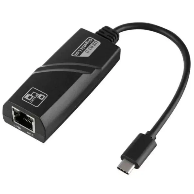 Adaptador De Rede Gigabit Type C Para Rj45 10/100/1000Mb Jc-Tyc-R02 - F3 - Brinquedos