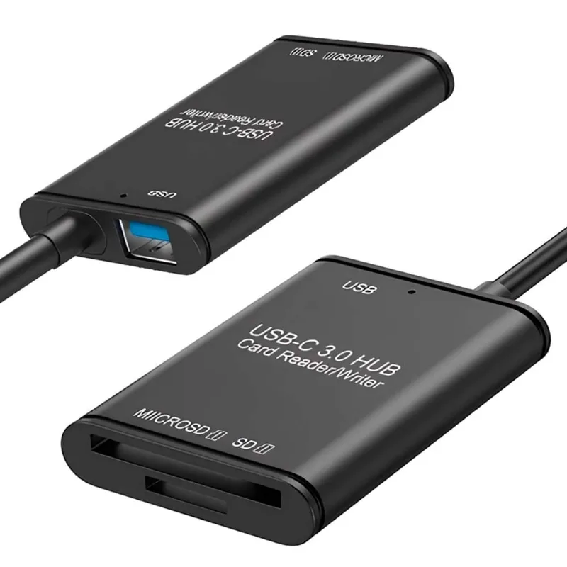 Adaptador Tipo-C para Leitor de Cartão USB 3.0 OTG SD JC-LT-TYC-U3 F3 - F3 - áudio