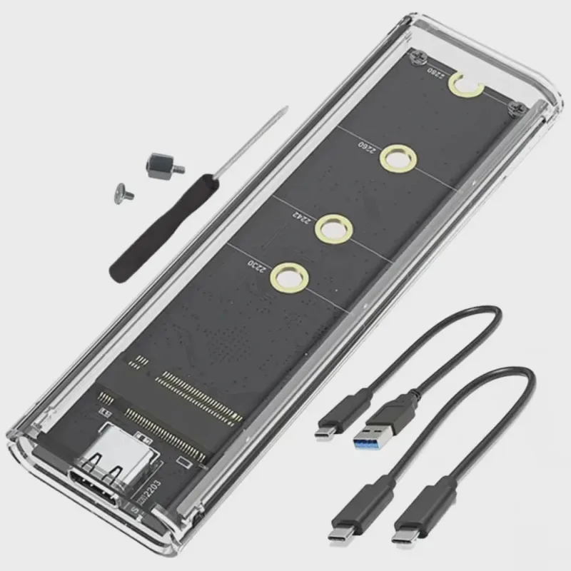 Case para ssd M.2 externo tipo c/usb 3.0 para nvme transparente F3 cs-adpt-ngff/nvme - Não Disponível - Computadores E Informática