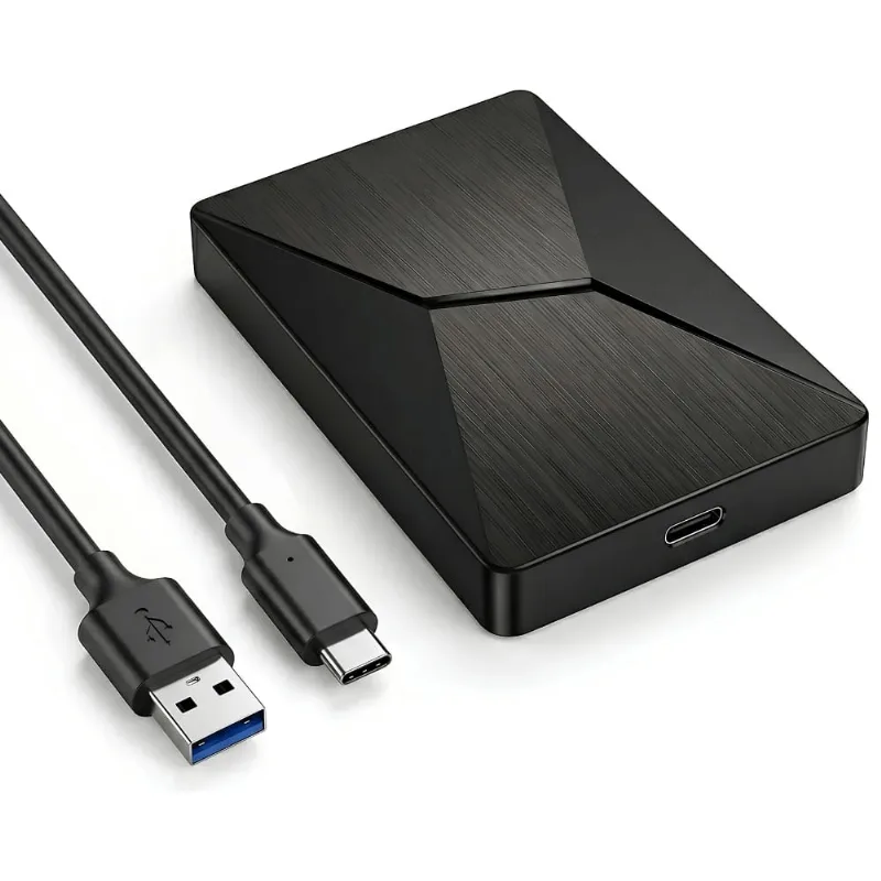 Case Para HD e SSD De 2.5" Sata 3 USB-C 3.1 Até 6tb Preto CS-U-TYC