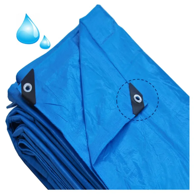 Lona Carreteiro Azul 150 Micras 2x2m 4m2 Construmarcas