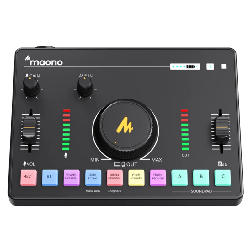 Mesa De Som Maono Caster C2 Neo 1500mah Usb/bluetooth 20hz-20khz - Amc2 Neo
