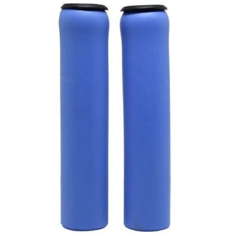 Manopla Bike mtb Absolute NBR1 Azul Espuma Gel Silicone