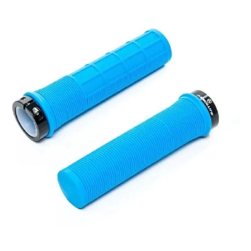 Manopla Bike Mtb Absolute Lg1 128Mm c/ Trava Cor Azul