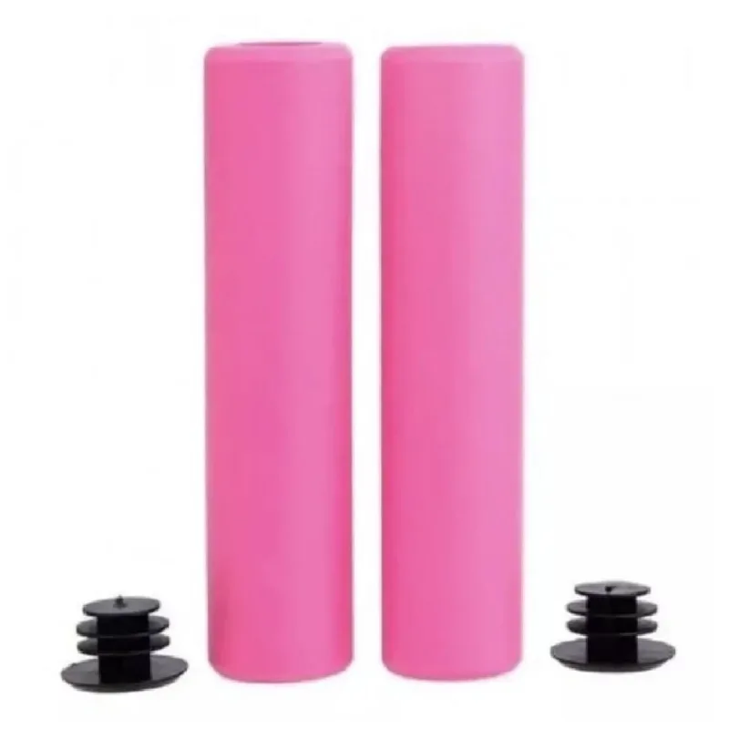 Manopla Bike mtb Absolute NBR1 Rosa Espuma Gel Silicone