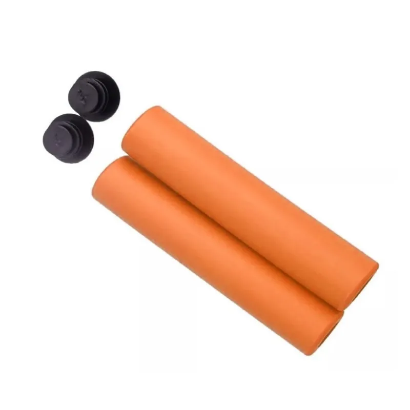 Manopla Bike mtb Absolute NBR1 Laranja Espuma Gel Silicone