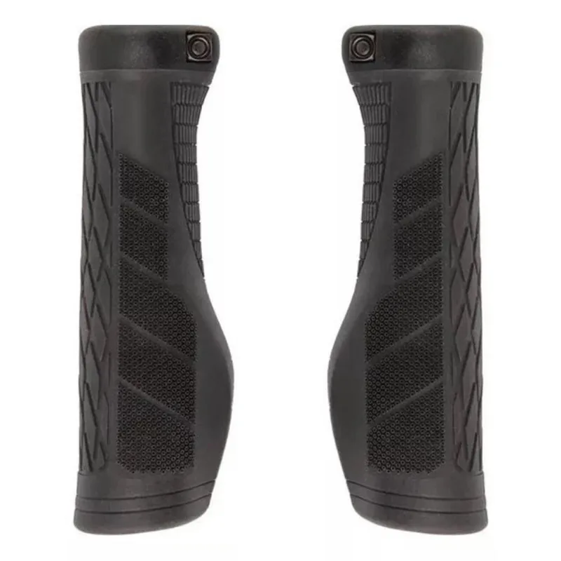 Manopla EG6 Ergonômica Preto Punho Bike Com Trava - Absolute